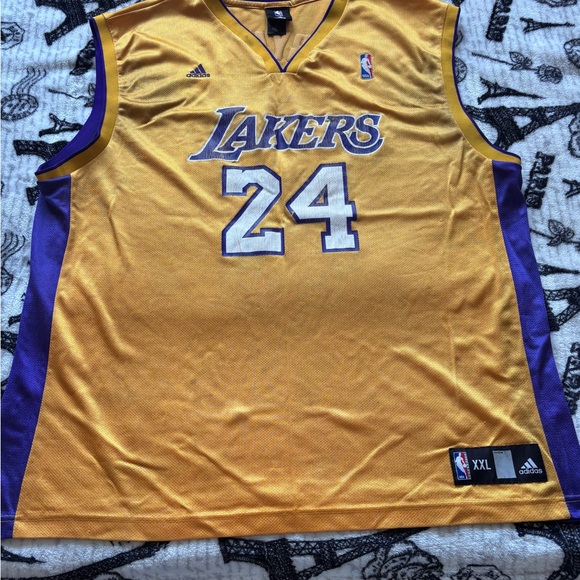 KOBE BRYANT Los Angeles LAKERS Basketball ADIDAS Size XXL Jersey NBA